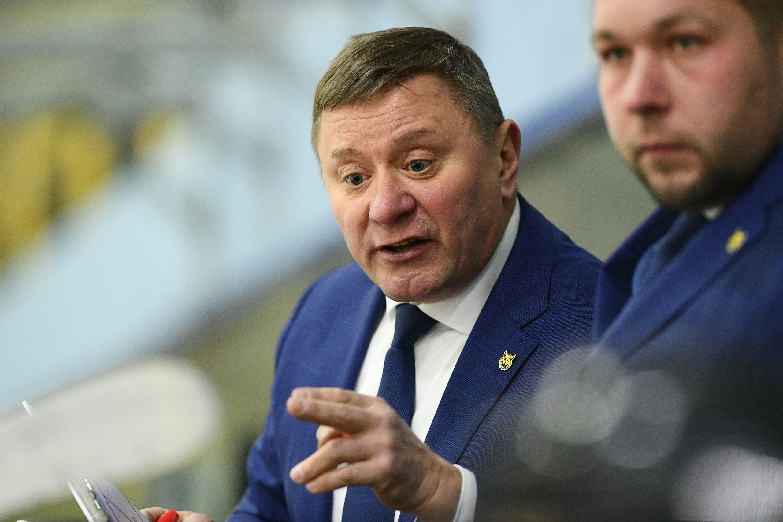 Андрей Николаевич Хабаров, главный тренер МХК "Металлург" подвёл итоги двух прошедших матчей